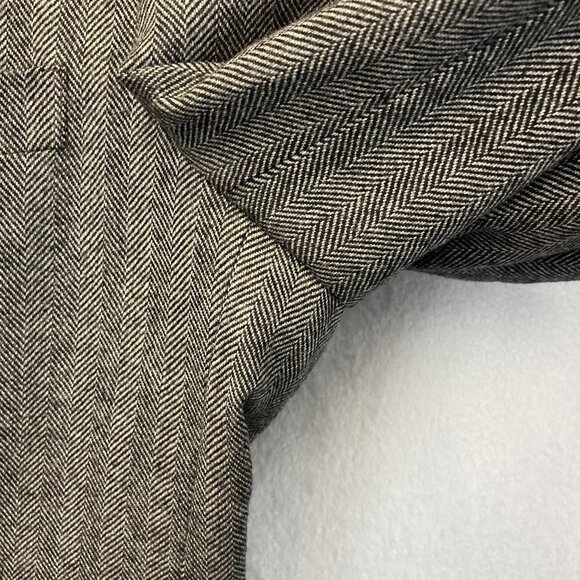 Botany 500 Herringbone 100% Lambswool Blazer Mens 48R Gray Sport Coat Jacket - Picture 7 of 16